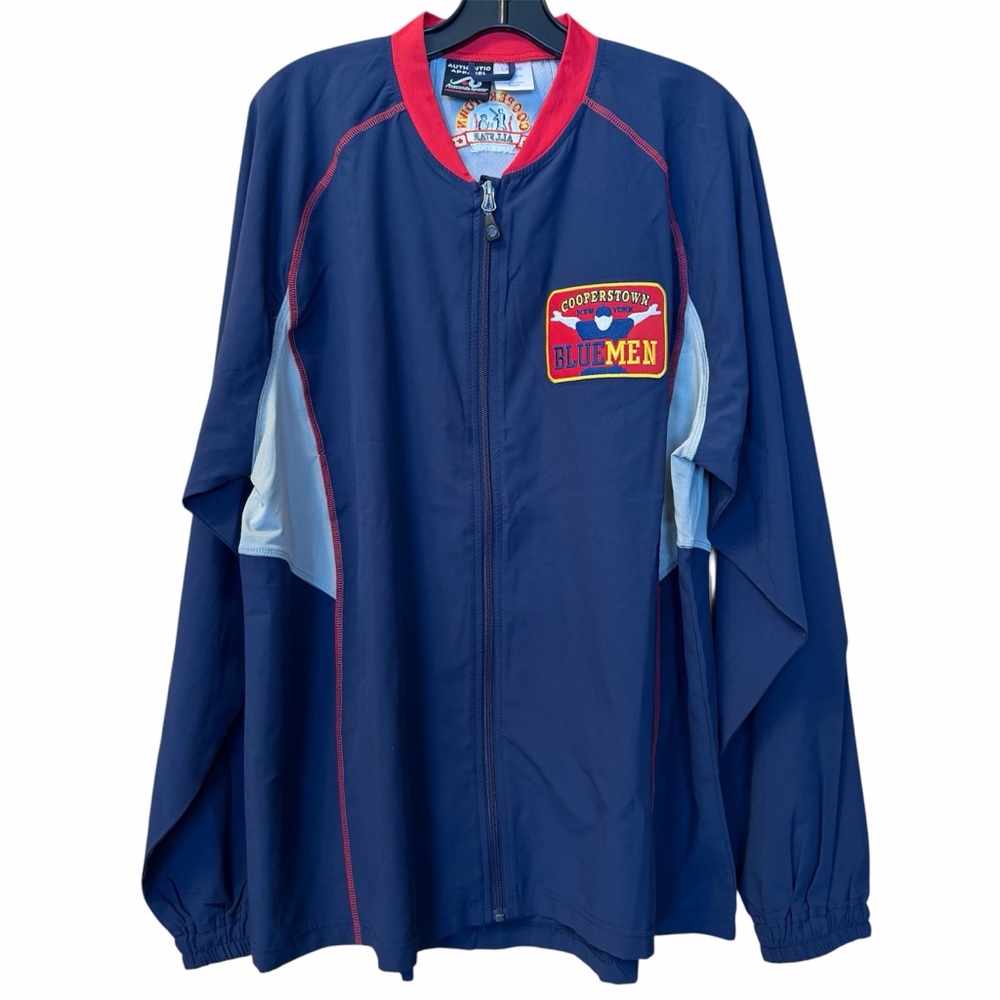 Cooperstown Dreams Park Umpire Windbreaker Full Zip Jacket Large Navy Vintage